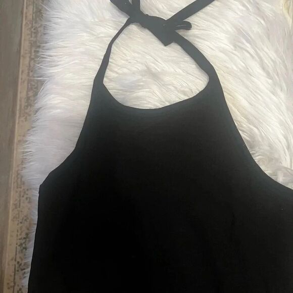 Gap nwt large tall black halter top - Picture 5 of 6
